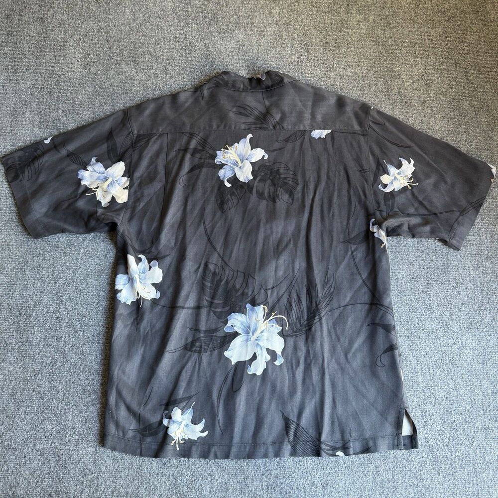 Tommy Bahama Men’s Size M 100% Silk Camp Shirts Lot of 3 Hawaiian Floral Plaid - Picture 14 of 16